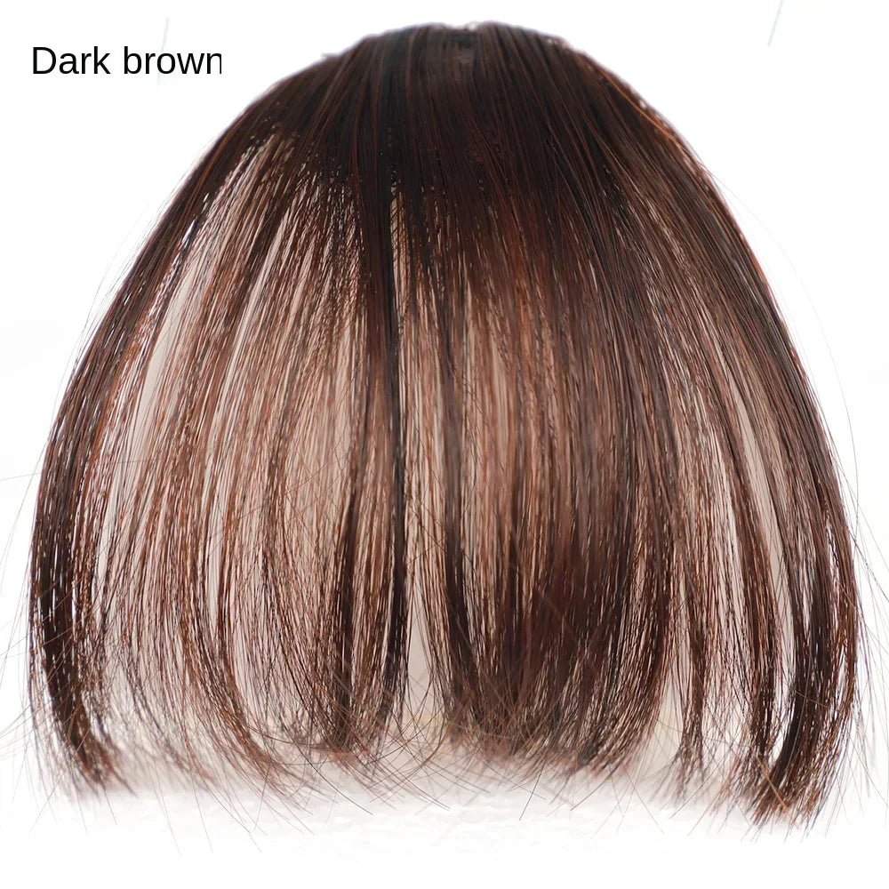 Fake Air Bangs Hair Clip-In Extension Synthetic Hair Fake Fringe Natural False Hairpiece Women Clip in Bangs Hair Styling Tools