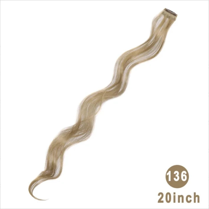 Colorful Hair Extensions Curly One Clip in Synthetic Long Hairpiece For Girls Women Kid Multi-colors Party Highlights Wig Piece