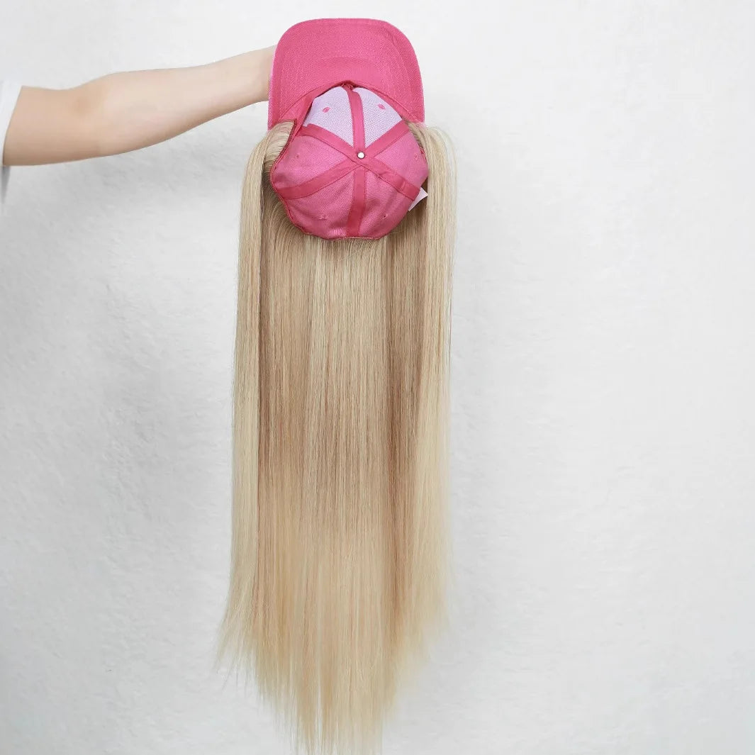 Baseball Cap with Hair Extensions