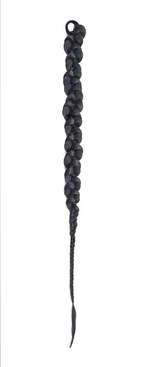 Fashion  Braided Ponytail Hair Extensions with Hair Ties for Women Twist Braid Personality Hot Girl Kink Braid Hip Hop Girl