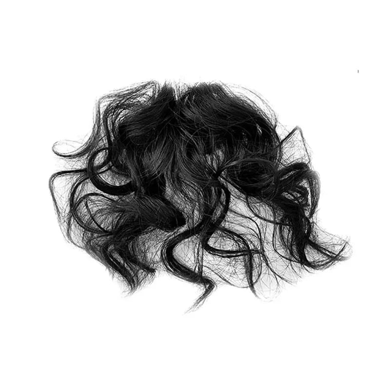 Fashion Fake Air Bangs Hair Extension Comic Style Fringe Natural Fuffy Clip Curly In Front Fringe Hair Extension Wig Piece