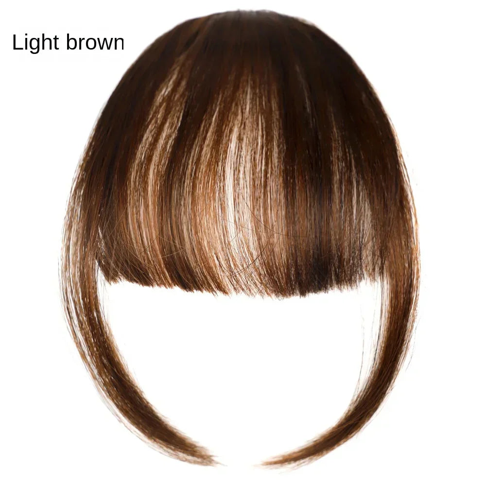 Fake Air Bangs Hair Clip-In Extension Synthetic Hair Fake Fringe Natural False Hairpiece Women Clip in Bangs Hair Styling Tools