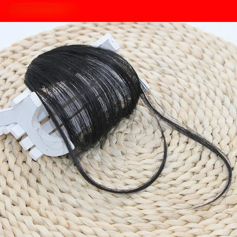 Fake Air Bangs Hair Clip-In Extension Synthetic Hair Fake Fringe Natural False Hairpiece Women Clip in Bangs Hair Styling Tools