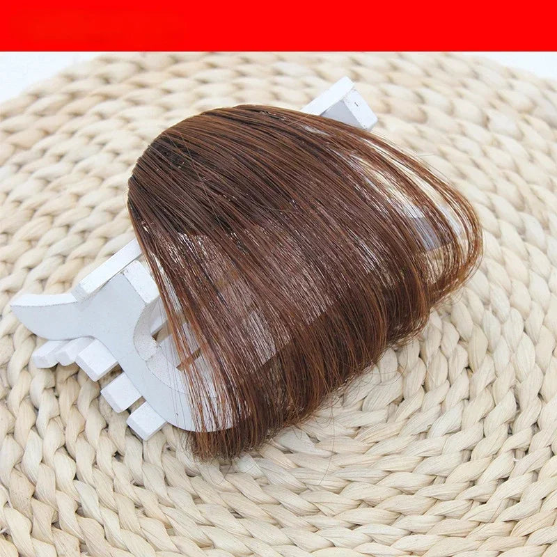Fake Air Bangs Hair Clip-In Extension Synthetic Hair Fake Fringe Natural False Hairpiece Women Clip in Bangs Hair Styling Tools