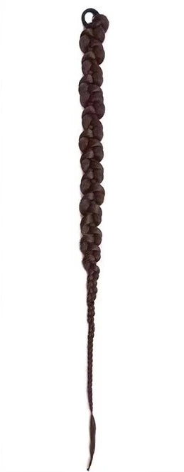 Fashion  Braided Ponytail Hair Extensions with Hair Ties for Women Twist Braid Personality Hot Girl Kink Braid Hip Hop Girl
