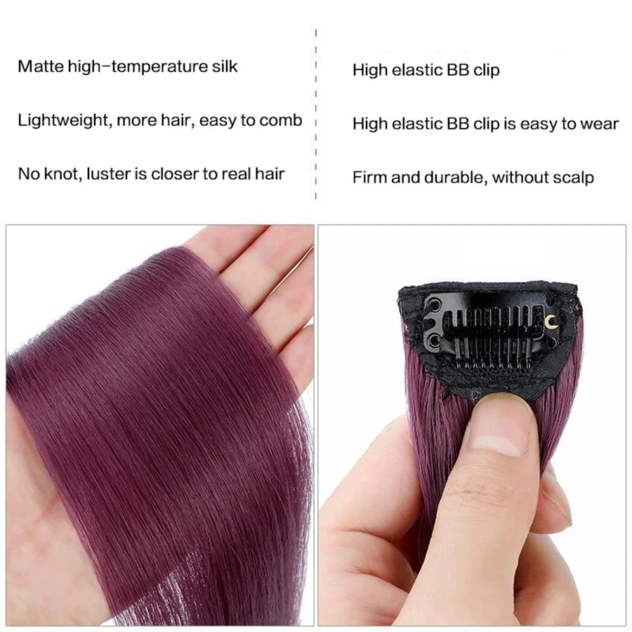 Colorful Hair Extensions Curly One Clip in Synthetic Long Hairpiece For Girls Women Kid Multi-colors Party Highlights Wig Piece