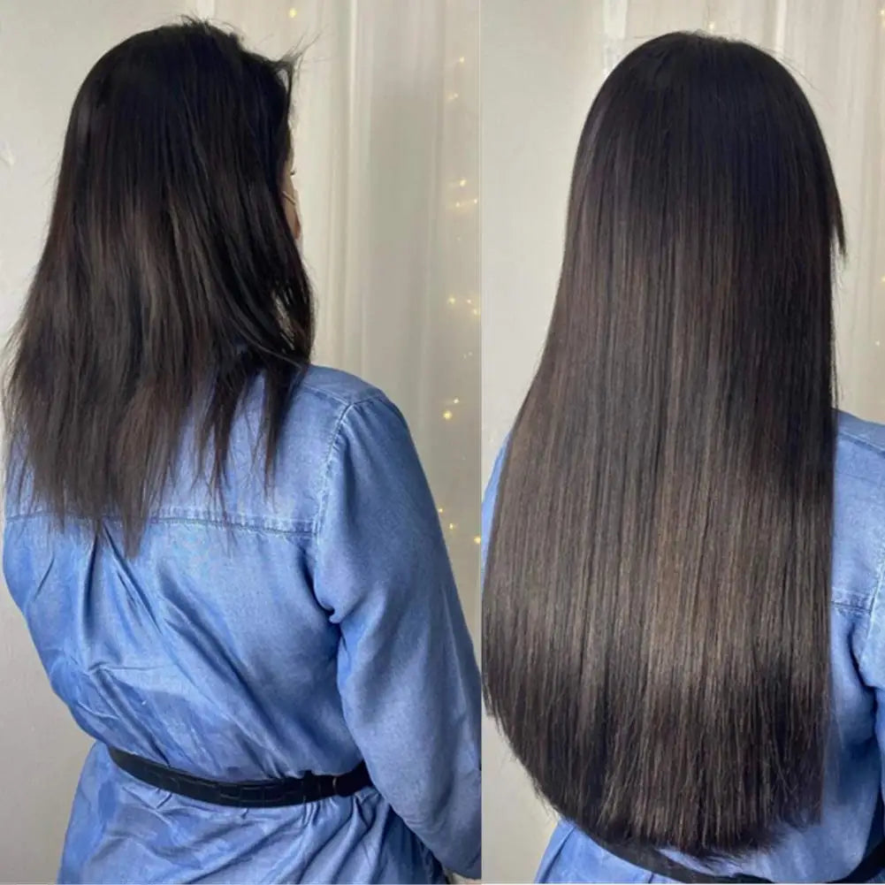 Straight U Tip Hair Extensions Brazilian Real Human Fusion Hair Extension 50pcs/ Set Keratin Capsule #1B Natural Color 16-26inch
