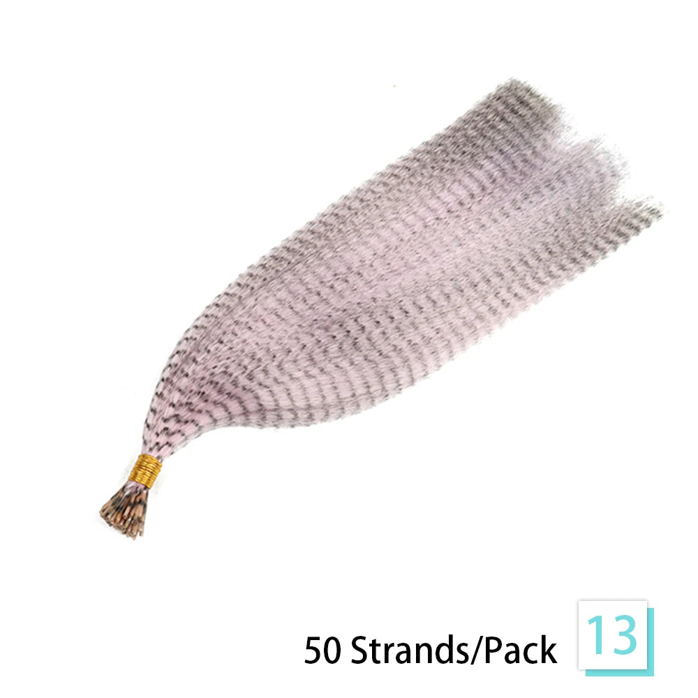 Synthetic Feather Hair Extensions 16 Inches 50strands/pack Colored Hair Extensions Colorful Hair Feathers Extensions For Women